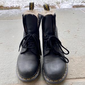 Fuzzy Dr. Martens, size 6